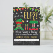 Invitation de Noël Genre Reveal (Debout devant)