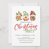 Invitation de Noël Gnome (Devant)