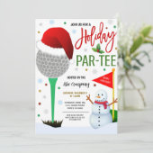 Invitation de Noël Golf Party (Debout devant)