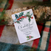 Invitation de Noël Holiday Holly