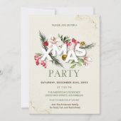 Invitation de Noël Holly Berries (Devant)