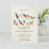 Invitation de Noël Holly Berries (Debout devant)