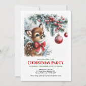 Invitation de Noël imprimable pour enfants avec un (Devant)