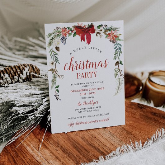 Invitation de Noël - Invitation à la fête de Noël