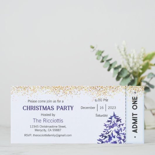 Invitation de Noël, Invitation de Noël (Debout devant)