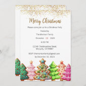 Invitation de Noël, Invitation de Noël (Devant / Derrière)