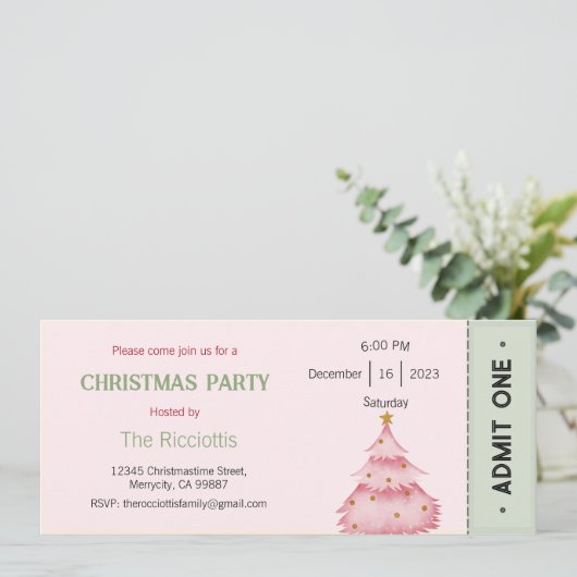 Invitation de Noël, Invitation de Noël (Debout devant)