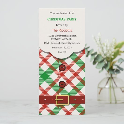 Invitation de Noël, Invitation de Noël (Debout devant)