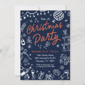 Invitation de Noël, Invitation tirée à la main (Devant)