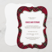 Invitation de Noël, invitations de Noël (Devant / Derrière)