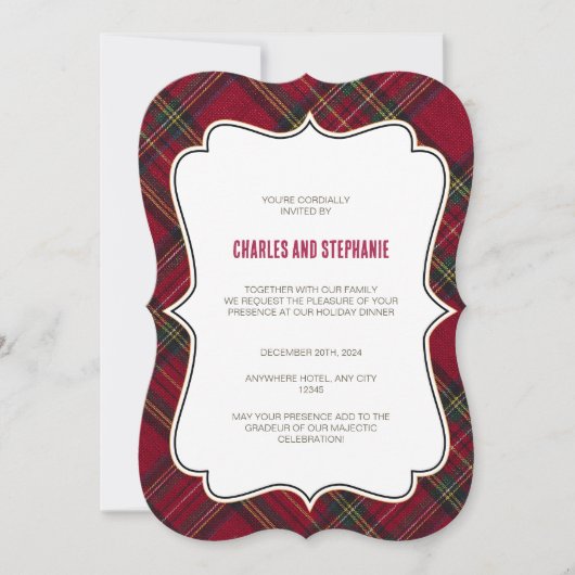 Invitation de Noël, invitations de Noël (Devant)