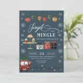 Invitation de Noël Jingle et Mingle Party (Debout devant)
