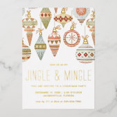 Invitation de Noël Jingle & Mingle (Recto)