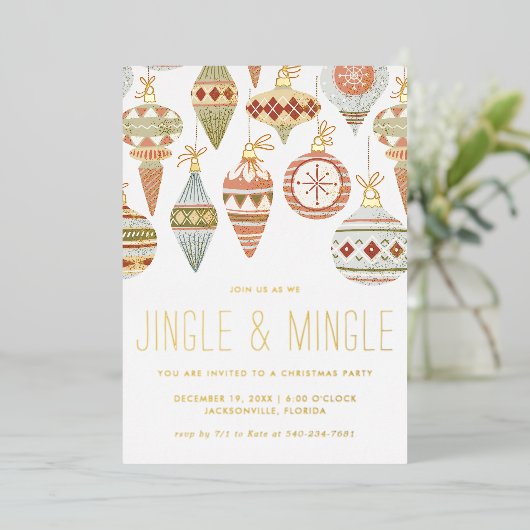 Invitation de Noël Jingle & Mingle (Debout devant)