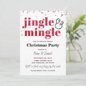Invitation de Noël Jingle & Mingle (Debout devant)