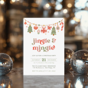 Invitation de Noël Jingle & Mingle