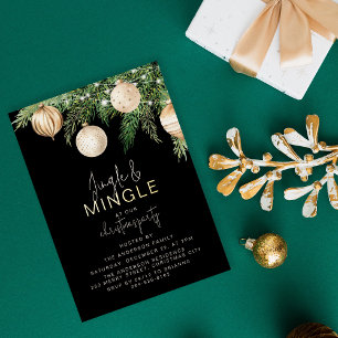 Invitation de Noël Jingle & Mingle