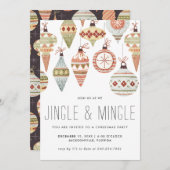 Invitation de Noël Jingle & Mingle (Devant / Derrière)