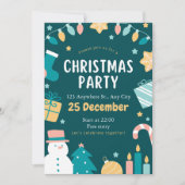 Invitation de Noël Joueur (Devant)