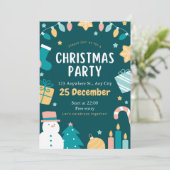 Invitation de Noël Joueur (Debout devant)