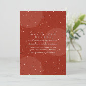 Invitation de Noël Joyeuse et Lumineuse (Debout devant)