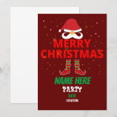 INVITATION DE NOËL JOYEUX (Devant / Derrière)
