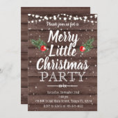 Invitation de Noël Joyeux petit Noël (Devant / Derrière)