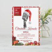 Invitation de Noël Karaoke Night (Debout devant)