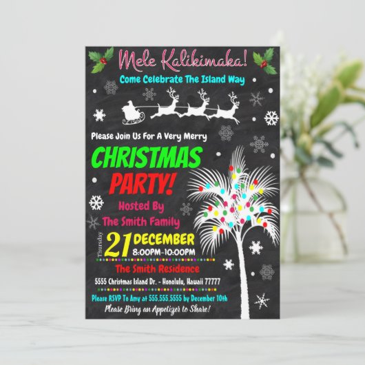 Invitation de Noël Luau (Debout devant)