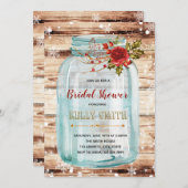 Invitation de Noël mason jar (Devant / Derrière)