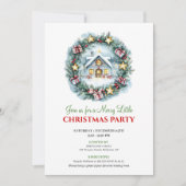 Invitation de Noël minimaliste et cosy (Devant)