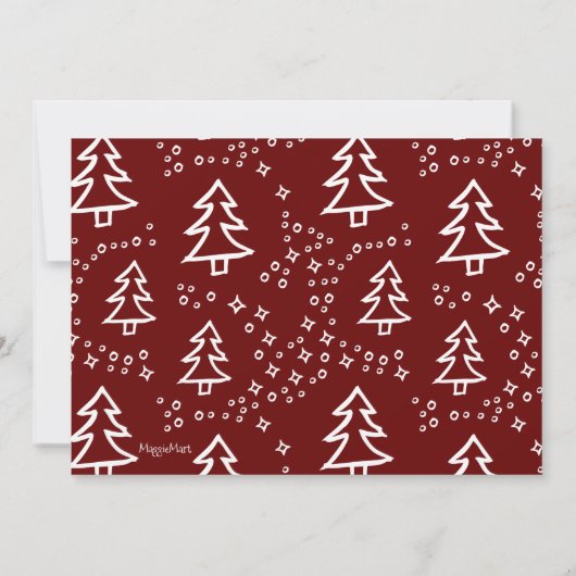 Invitation de Noël moche (Dos)