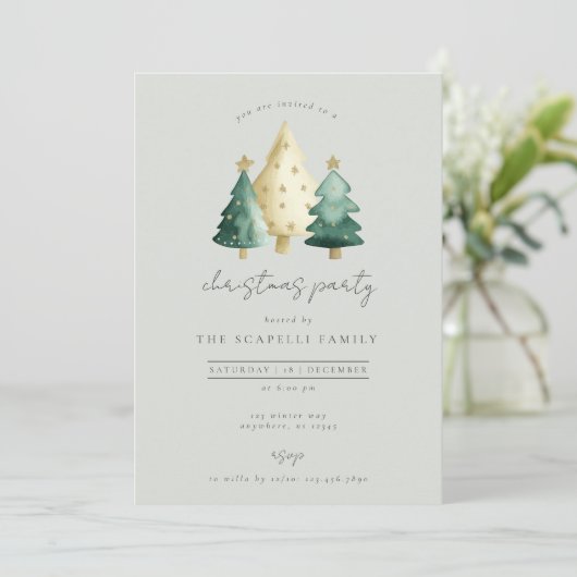 Invitation de Noël moderne (Debout devant)