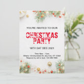 Invitation de Noël moderne minimaliste (Debout devant)