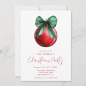 Invitation de Noël moderne minimaliste (Devant)