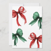 Invitation de Noël moderne minimaliste (Dos)