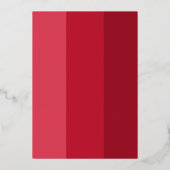 Invitation de Noël moderne Red Real Gold (Verso)