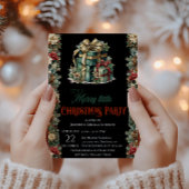 Invitation de Noël noir de luxe