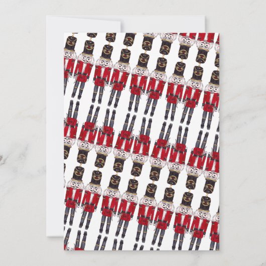 Invitation de Noël Nutcracker Party (Dos)