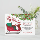 Invitation de Noël, oh quel plaisir, Sleigh (Debout devant)