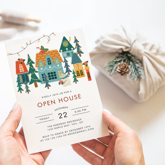 Invitation de Noël Open House