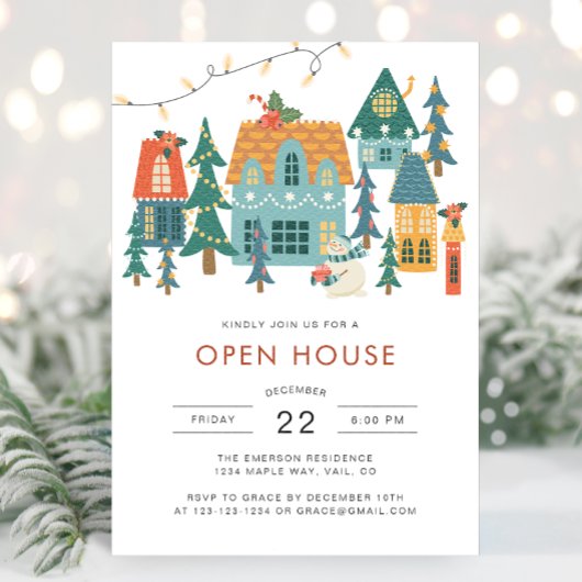 Invitation de Noël Open House