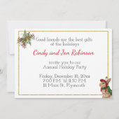 Invitation de Noël Open House (Dos)