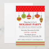 Invitation de Noël ou de fête de Noël (Devant / Derrière)