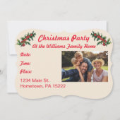 Invitation de Noël Patriotique Père Noël Mery (Dos)