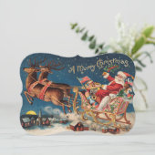 Invitation de Noël Patriotique Père Noël Mery (Debout devant)