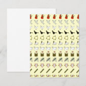 Invitation de Noël pendant douze jours (Devant / Derrière)