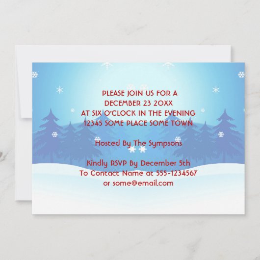 Invitation de Noël Père Noël Riding Chopper (Dos)