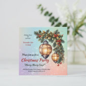 Invitation de Noël personnalisable (Debout devant)