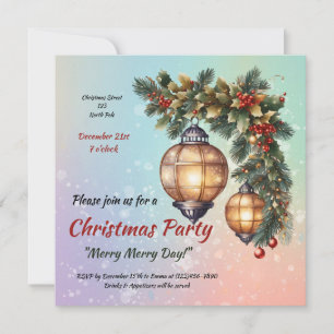 Invitation de Noël personnalisable